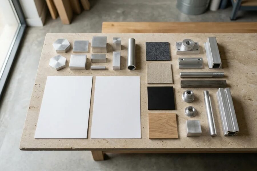 Wholesale earrings in bulk volume planning with material samples and production scope documents